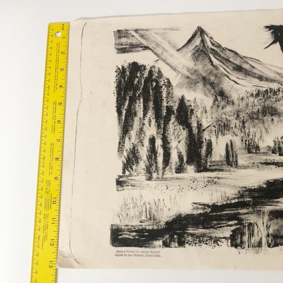 Jeanne Moment Art Print Reed College Oregon Untitled Landscape 1952 #9/? - Picture 11 of 13